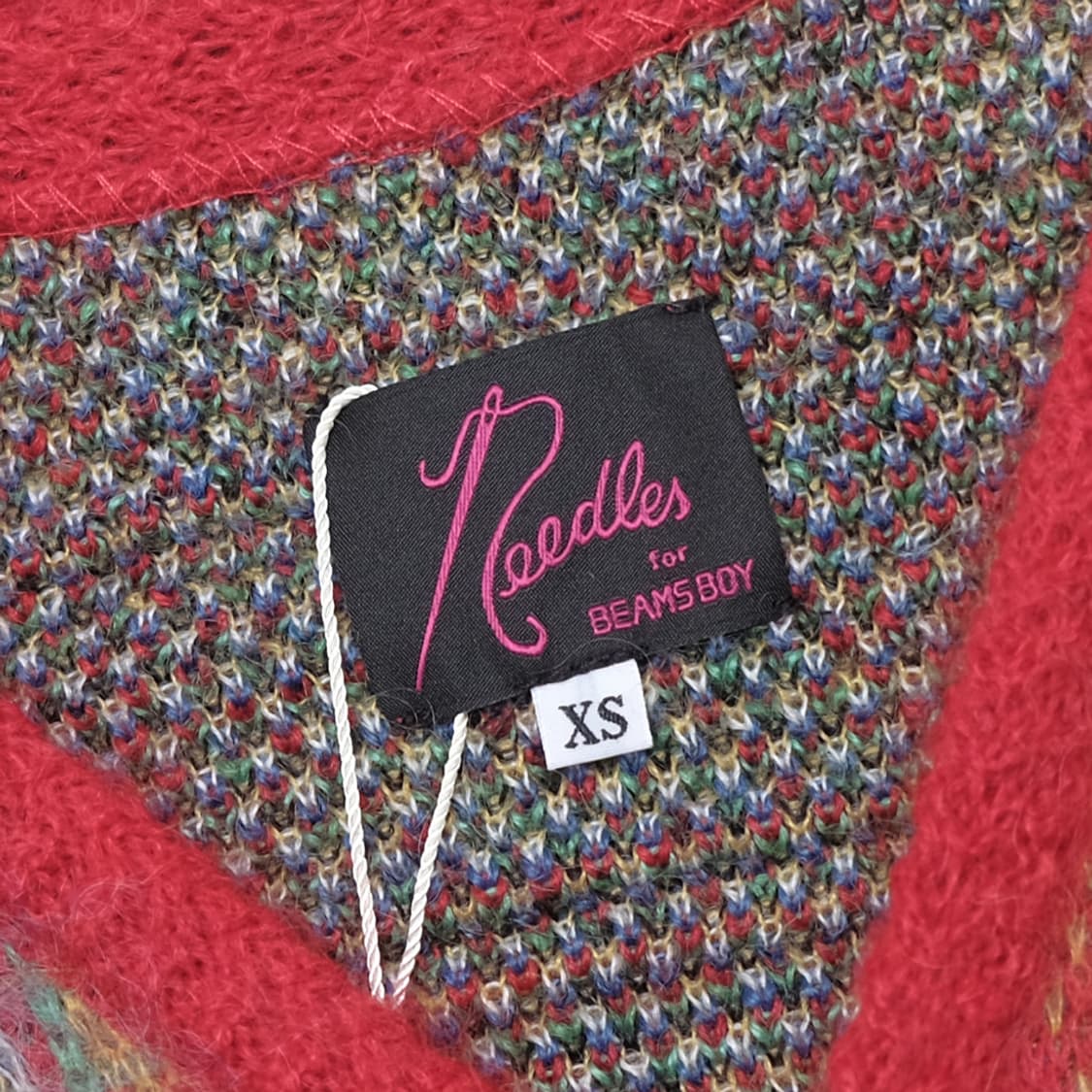 X BEAMS BOY 23fw tartan mohair cardigan 상품이미지6