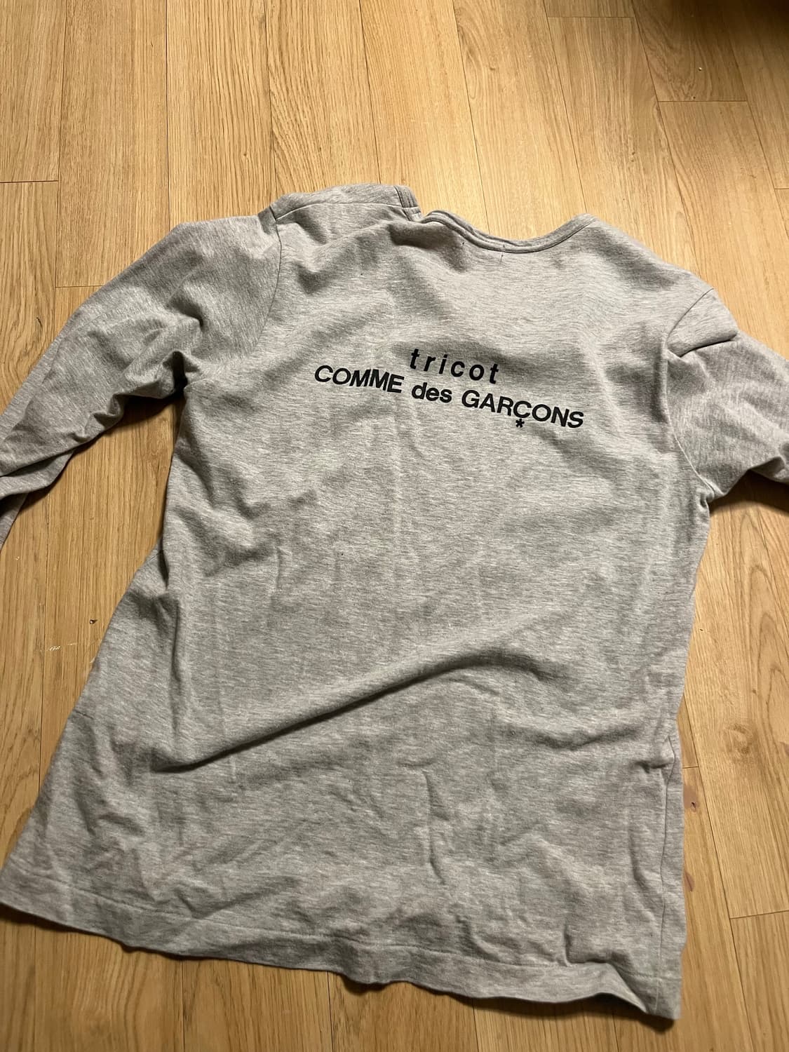 꼼데가르송 트리콧 gray T 상품이미지2