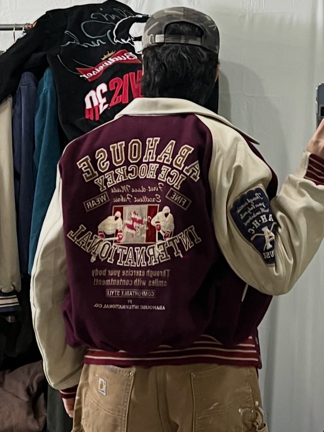 ABAHOUSE 아바하우스 아이스하키 바시티 자켓 상품이미지5