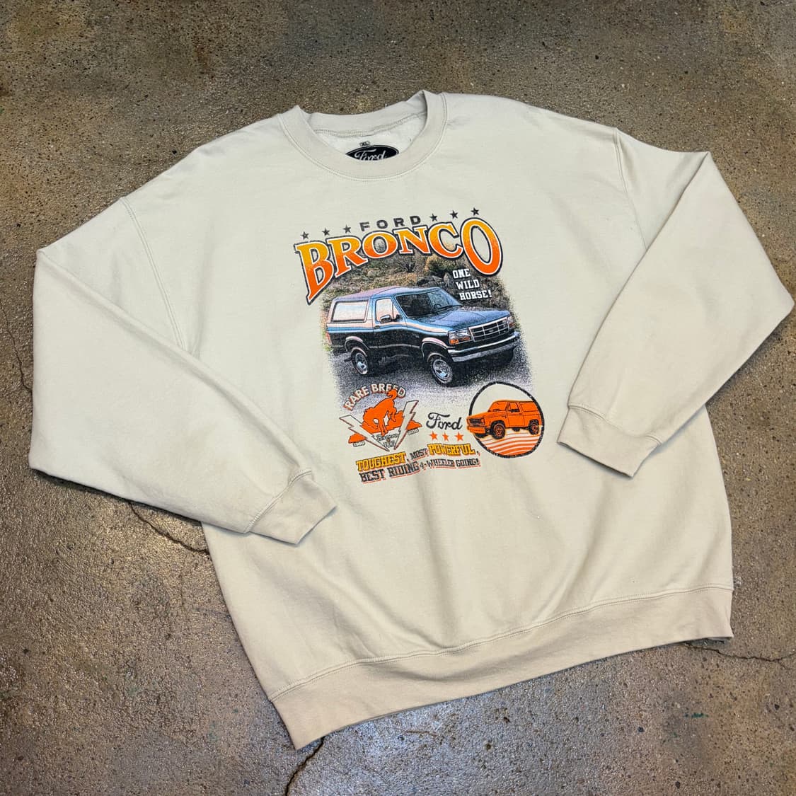 레어 00s USA 미국 빈티지 포드 브롱코 헤비코튼 맨투맨 상품이미지2
