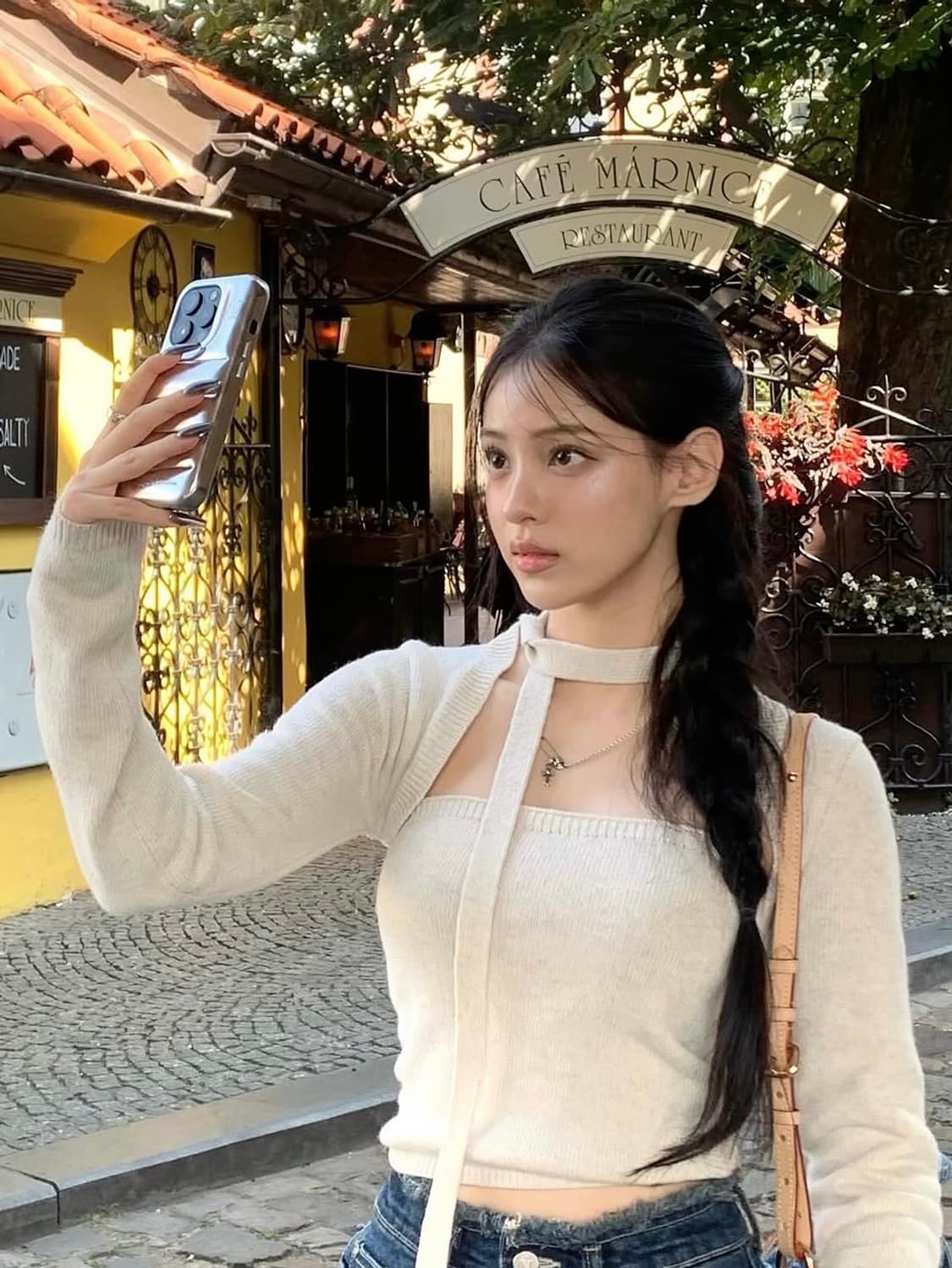 카키포인트 볼레로탑 베이지 상품이미지6