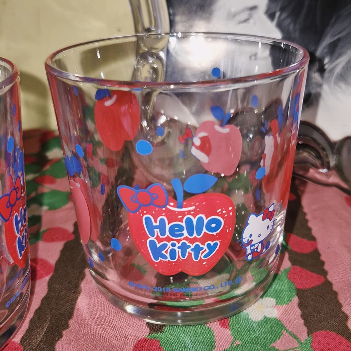 15s 레어 사과 키티 온더락 글라스 1p 상품이미지6
