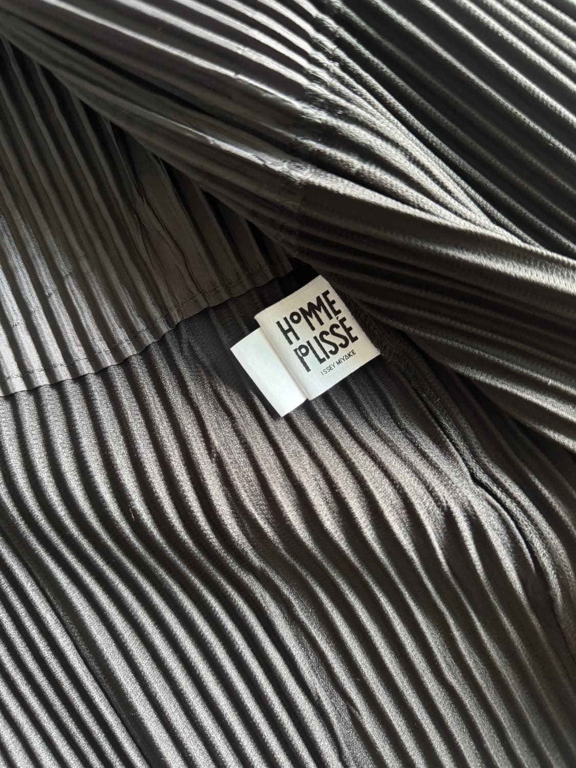 옴므플리세 솔리드 락 자켓 JD191 차콜 그레이 1사이즈 상품이미지7