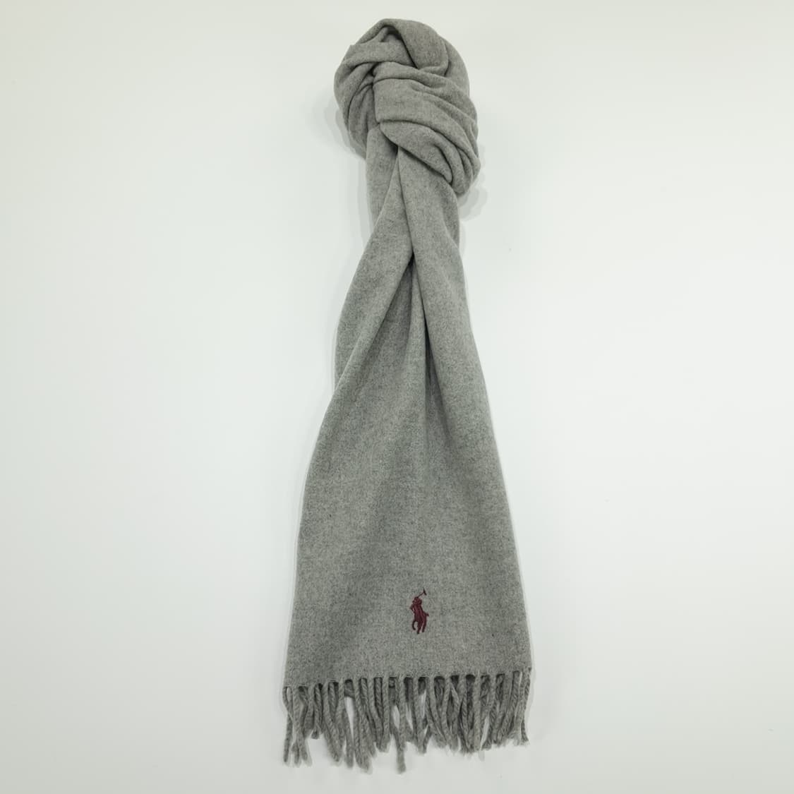 MX203 폴로 랄프로렌 아이스그레이 캐시미어 울 빅 목도리 머플러 상품이미지3