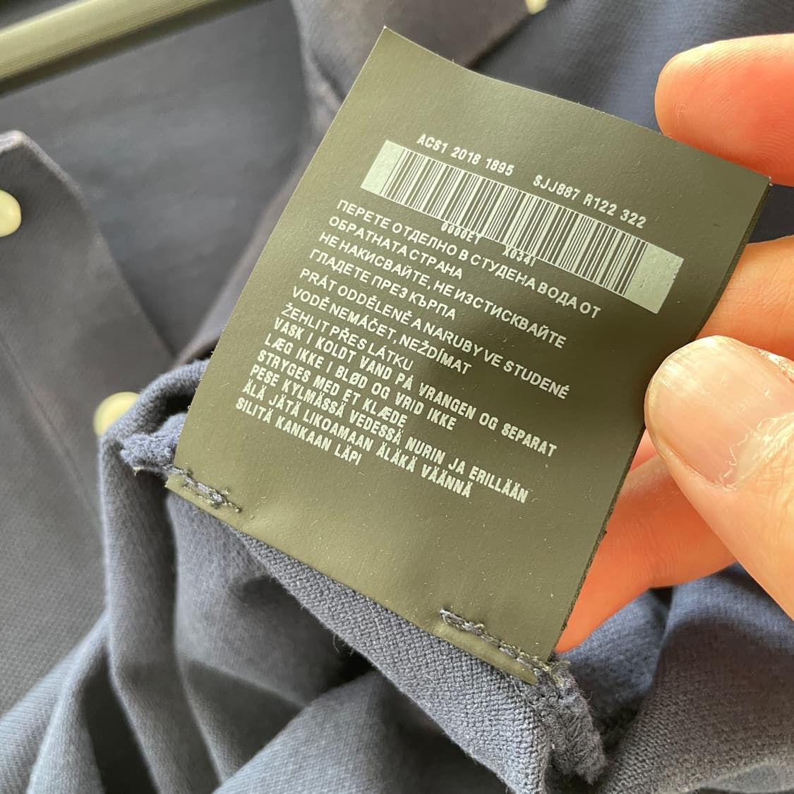 프라다 공용L 리네아로사 네이비 PK 피케 반팔 티셔츠 상품이미지9