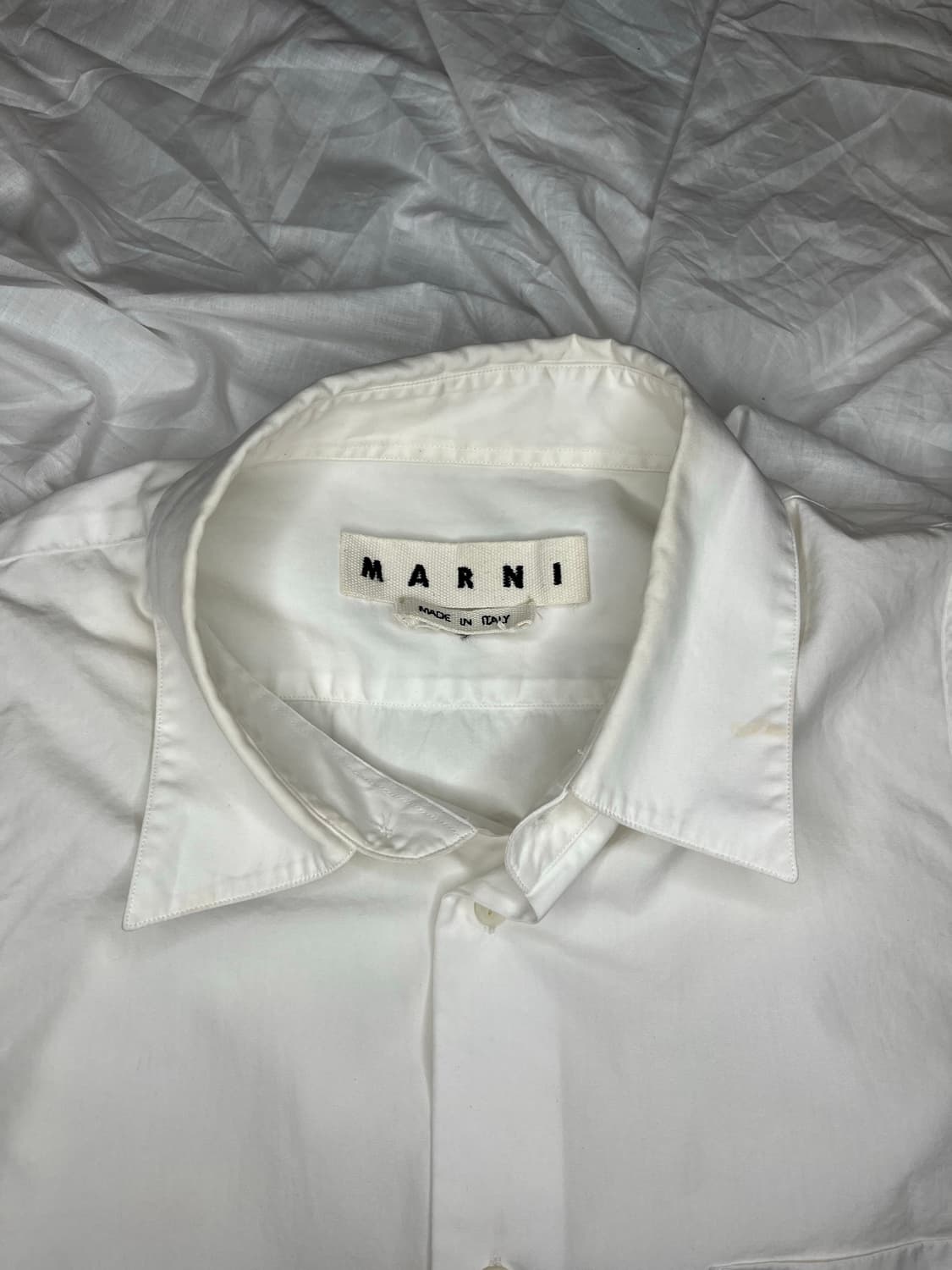 마르니 16S/S 아카이브 화이트 코튼 셔츠 상품이미지3