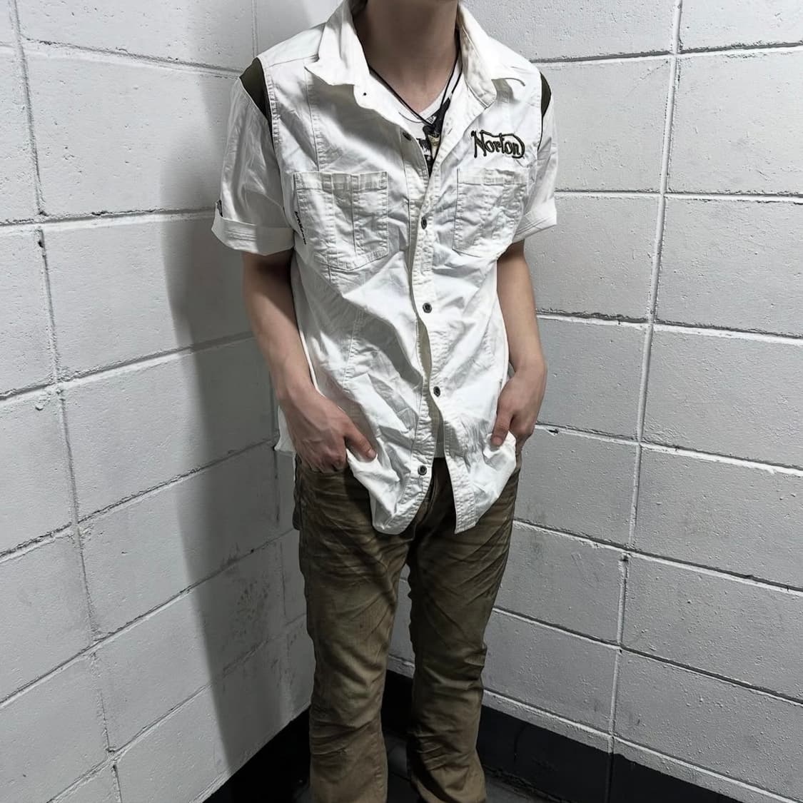 Norton back lettering short shirts 상품이미지1
