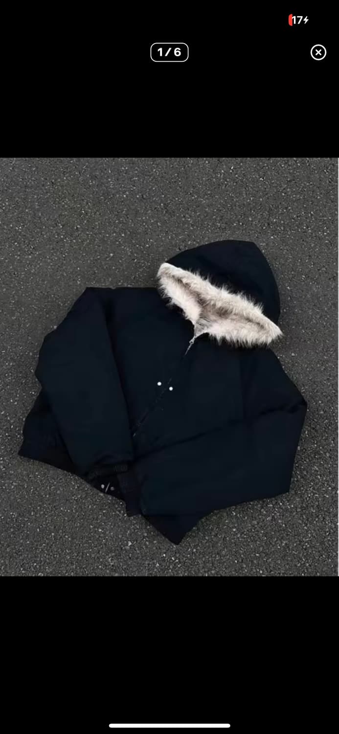 일본 크롭 퍼 자켓 상품이미지1