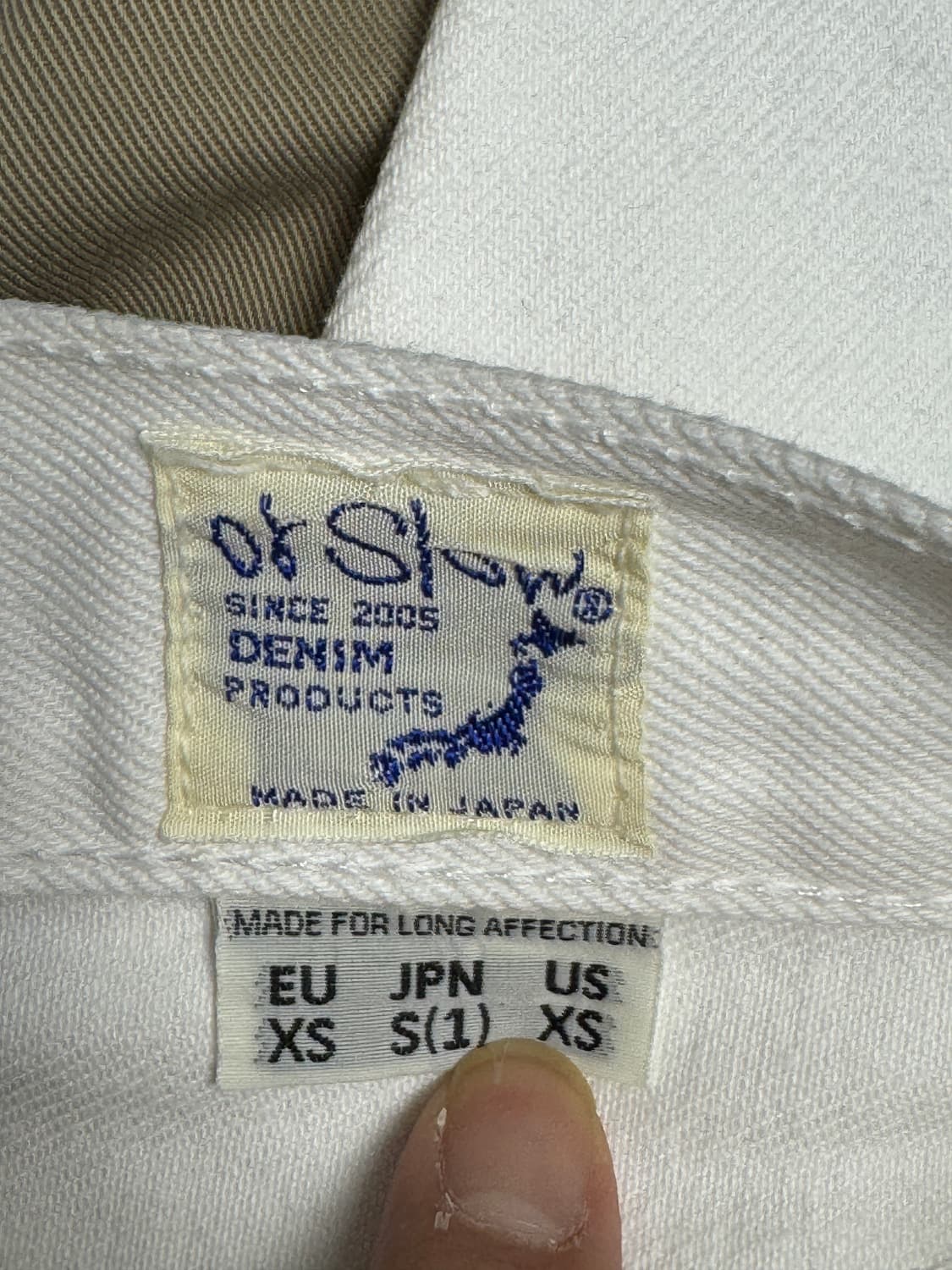 오어슬로우 107 화이트 데님팬츠 30 상품이미지6