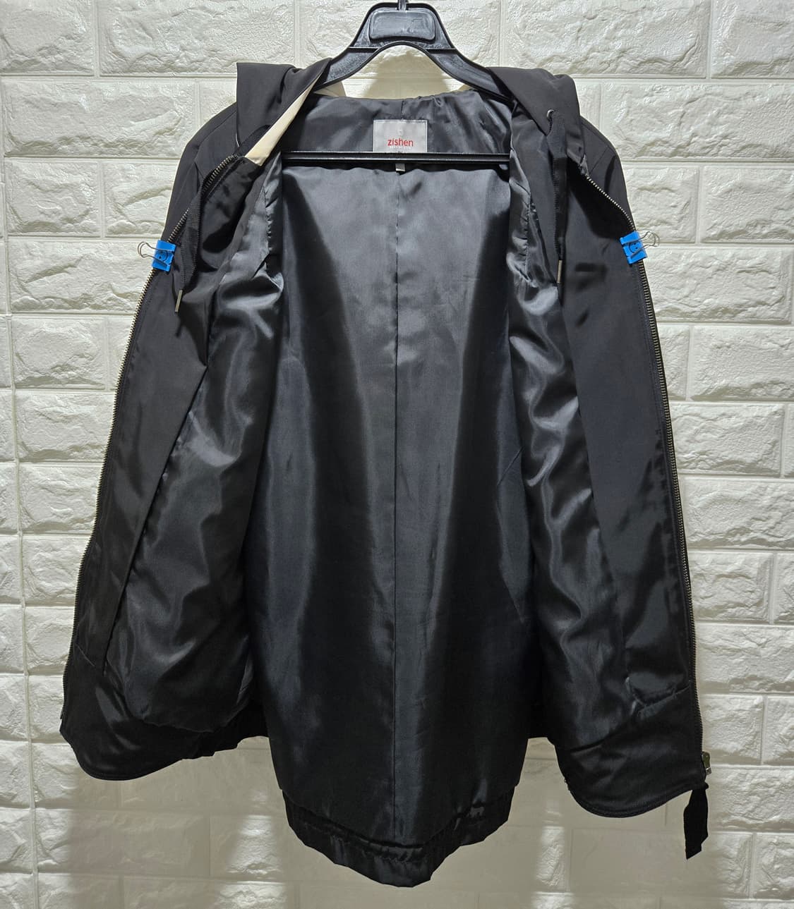 거의새것/ 지센 양가죽 배색 후드집업 자켓 100 상품이미지2