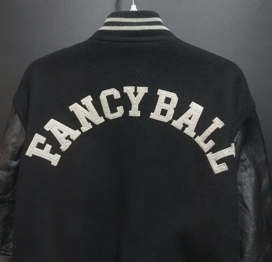 FANCY BALL 가죽배색 바시티 자켓 스타디움 점퍼 상품이미지6