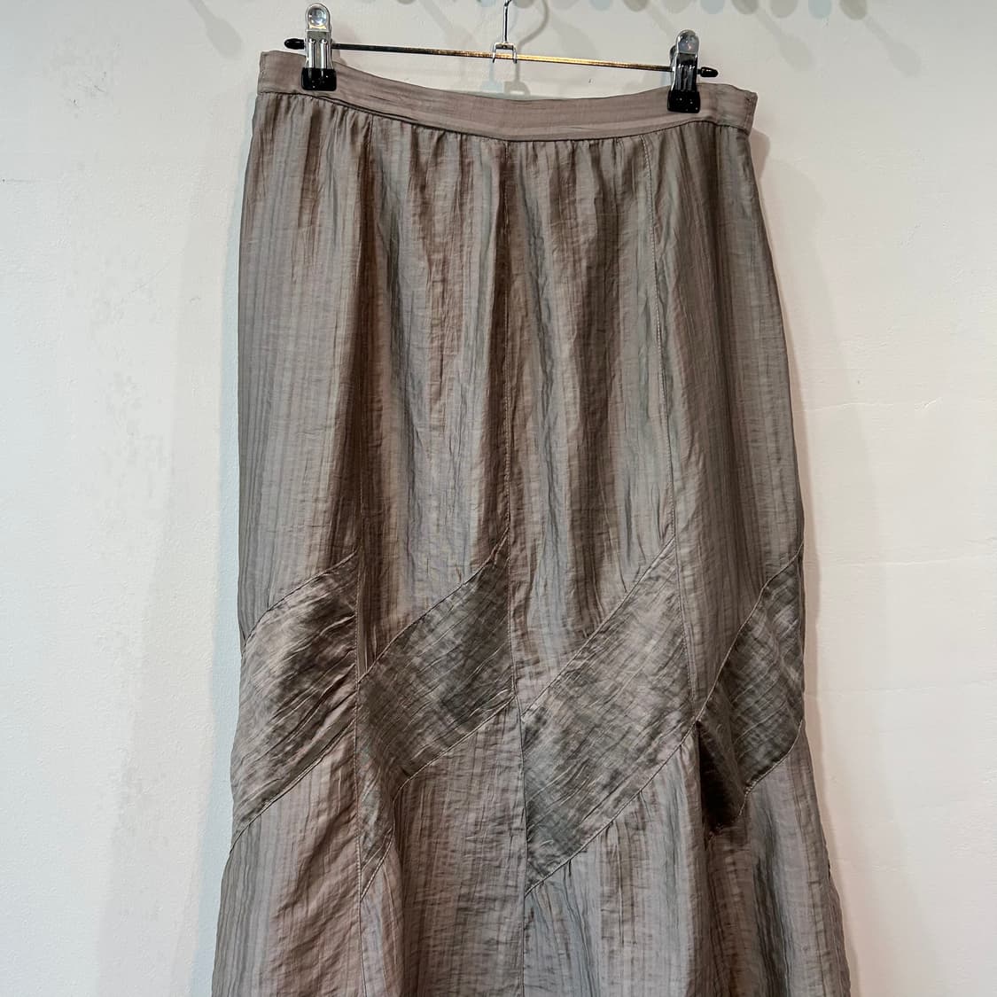 뮤트그레이 패턴 롱 스커트 상품이미지4