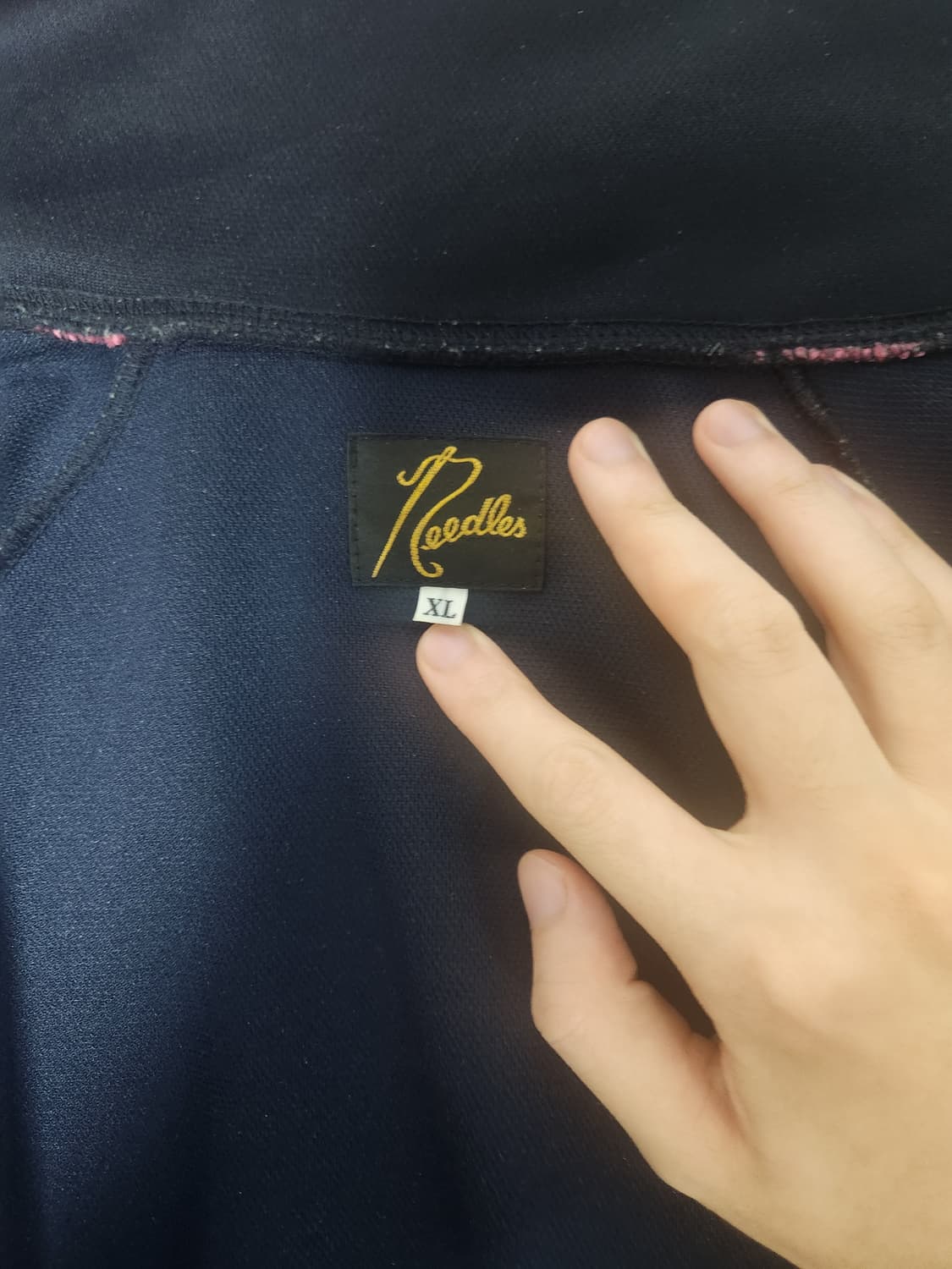 니들스 트랙자켓 XL 네이비 핑크 상품이미지3