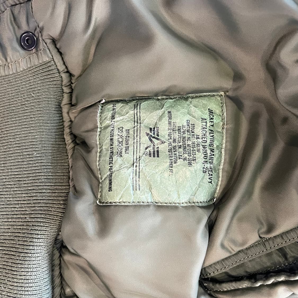 알파 인더스트리 N3B 숏 웨이스트 자켓 상품이미지6