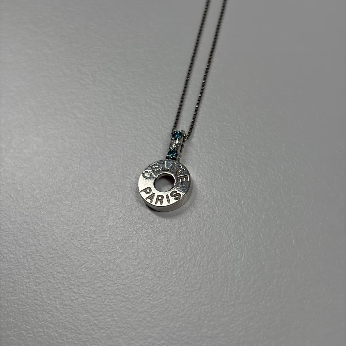 셀린느 사파이어/다이아 링 목걸이 상품이미지5