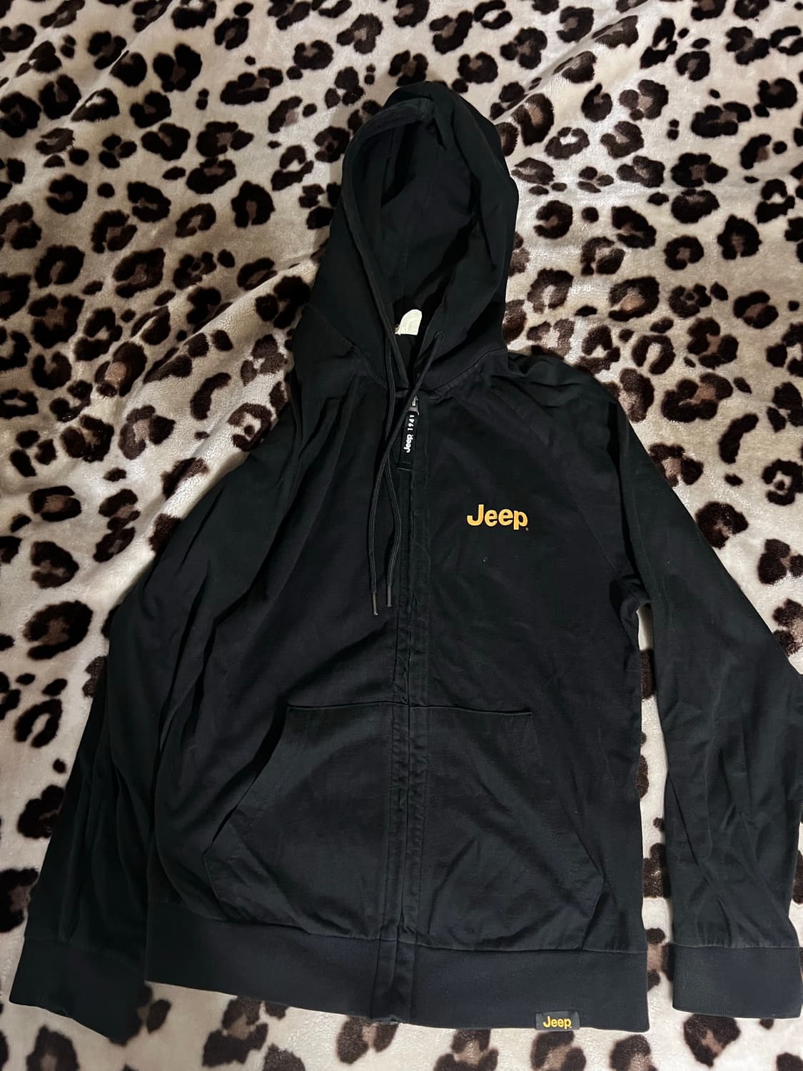 지프 블랙 후드집업 상품이미지1