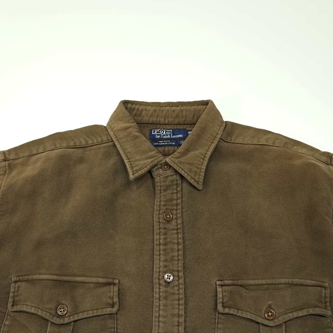 CL161 XL 폴로 미국판 브러시드 코튼 워크 셔츠 상품이미지2