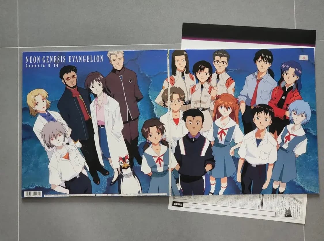 [F] 에반게리온 TV판 LD 최종화 전 출연자 일러스트 상품이미지4