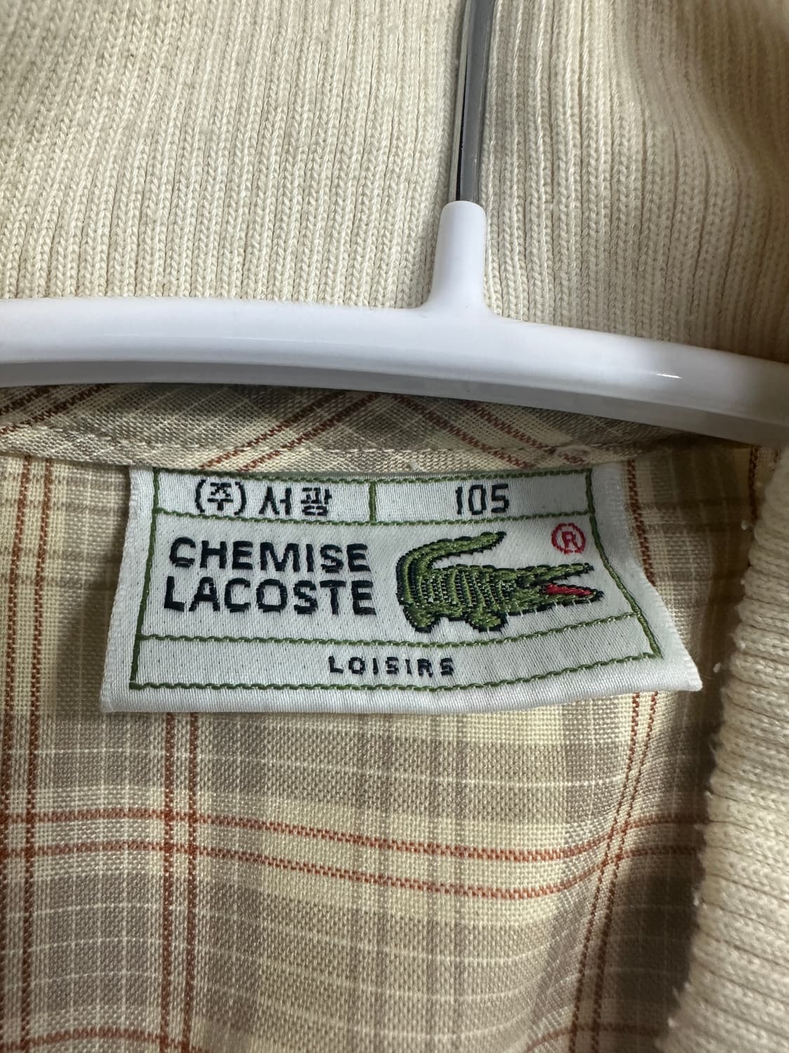 라코스테 빈티지 체크 블루종 상품이미지3