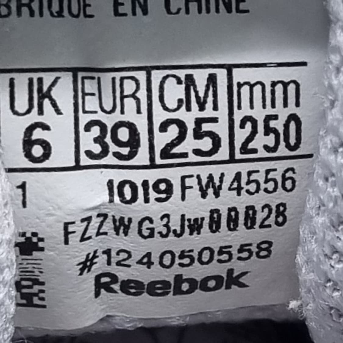 리복 큅체익스 경량운동화250 상품이미지5