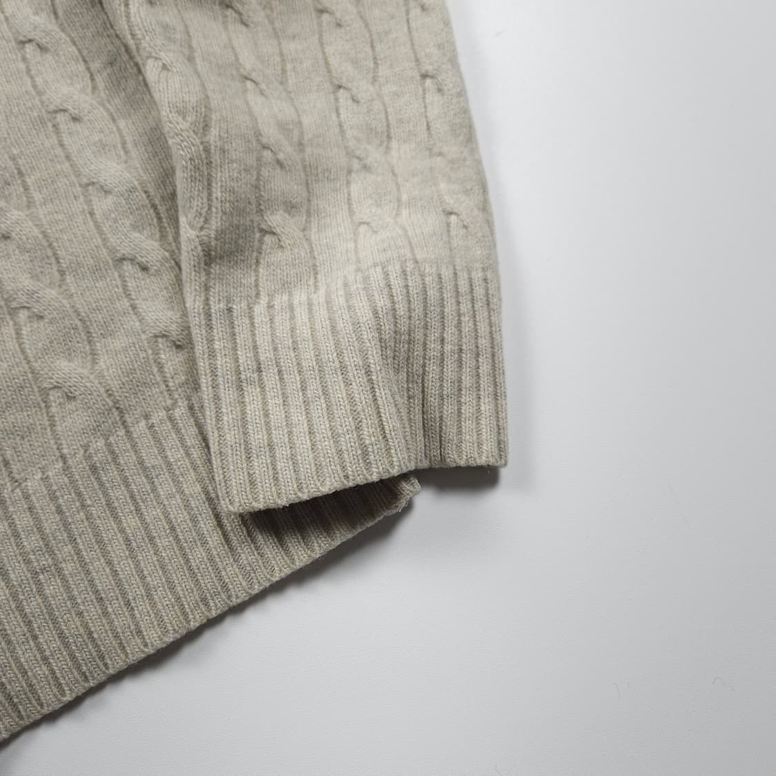 라코스테 자수로고 미니멀 케이블 스웨터 (M) 상품이미지4