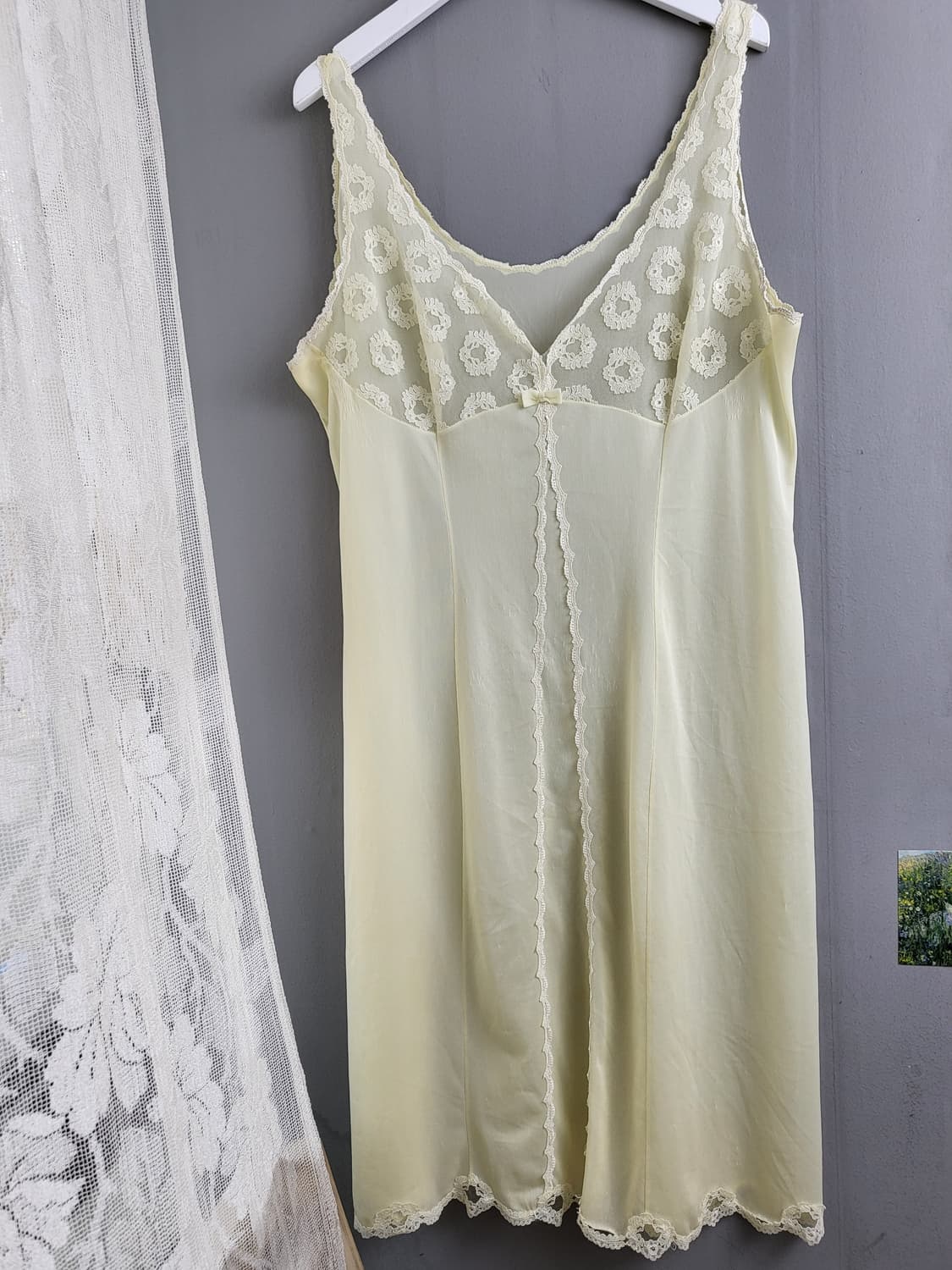 빈티지 버터 플라워 슬립 드레스 상품이미지2