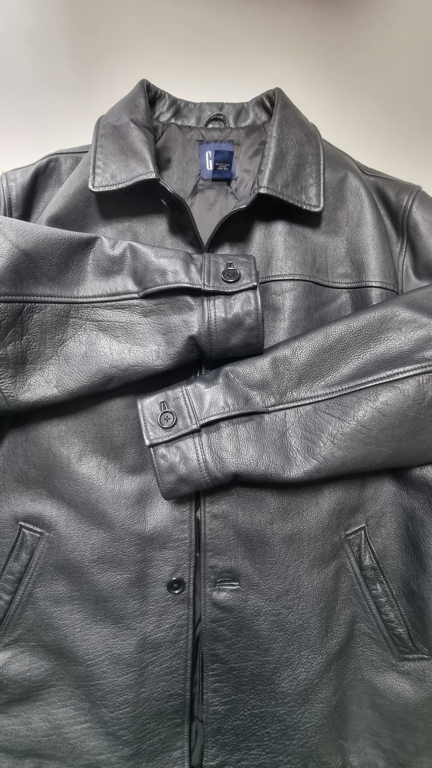 올드갭 (Old Gap) 레더 카코트 블랙 XL 상품이미지6