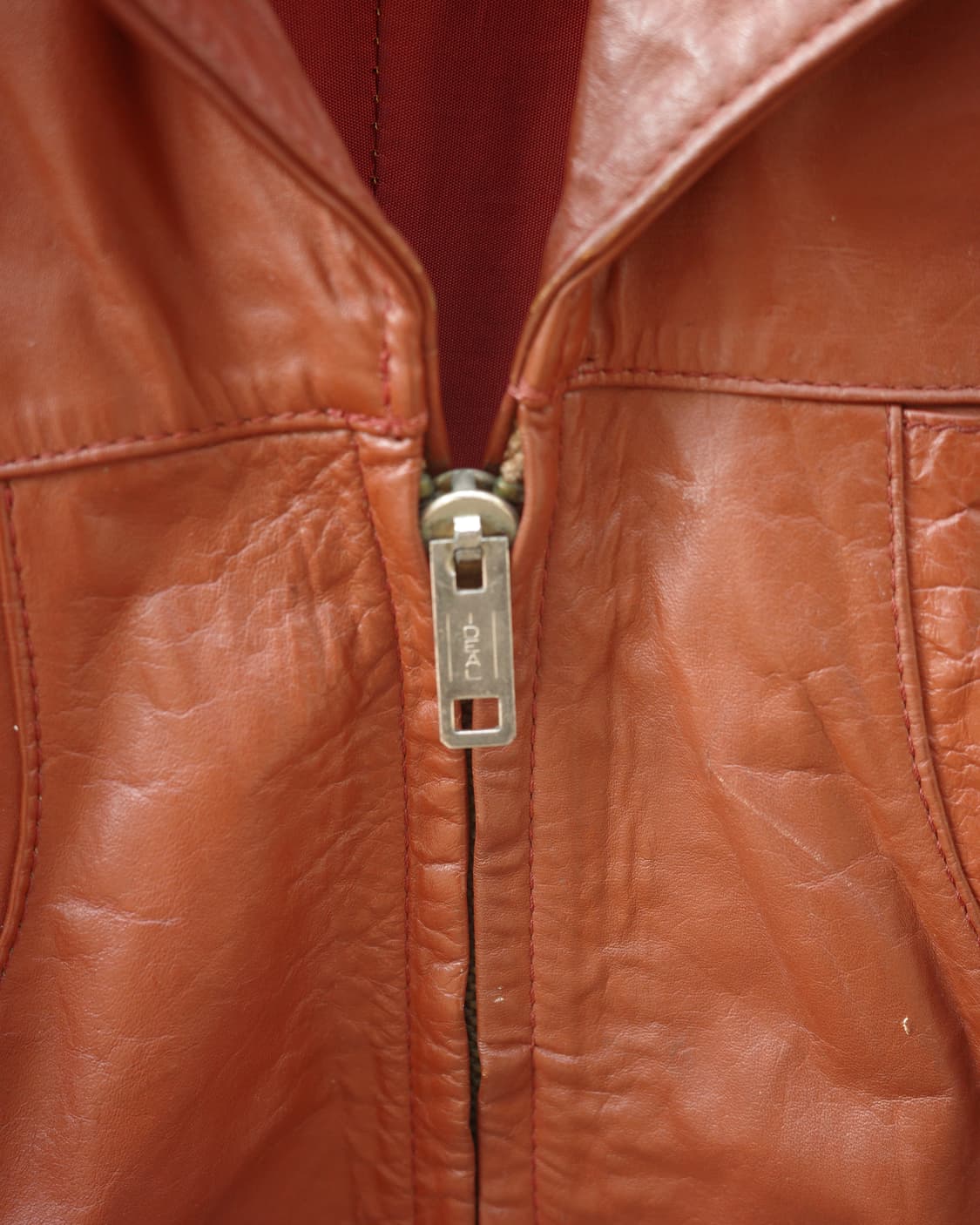 70s 히피 레더 패널 자켓 상품이미지3