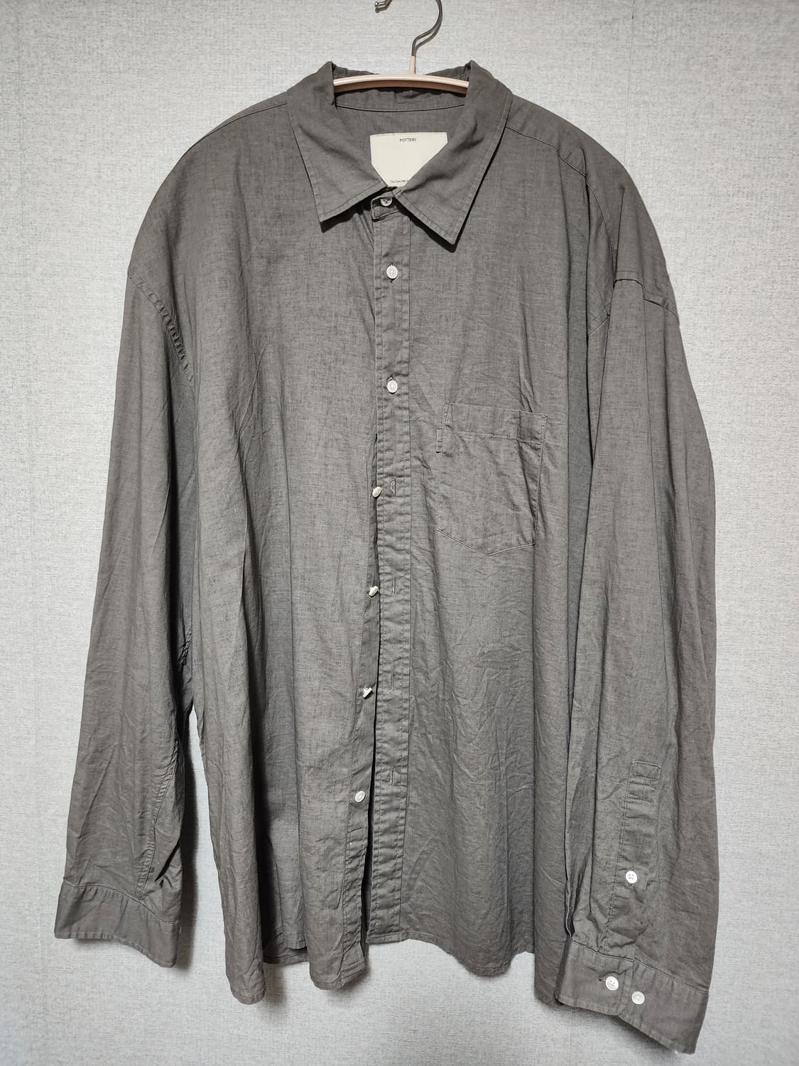 [4] 포터리 컴포트 셔츠 린넨플라워, 민트 카키 3종 상품이미지6