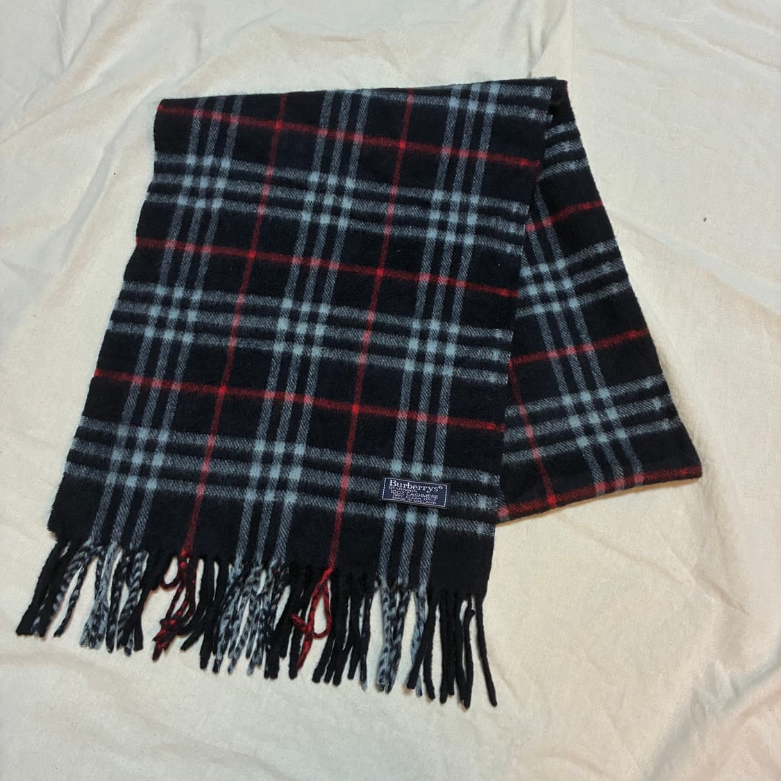 버버리 정품 캐시미어 머플러 체크 상품이미지2
