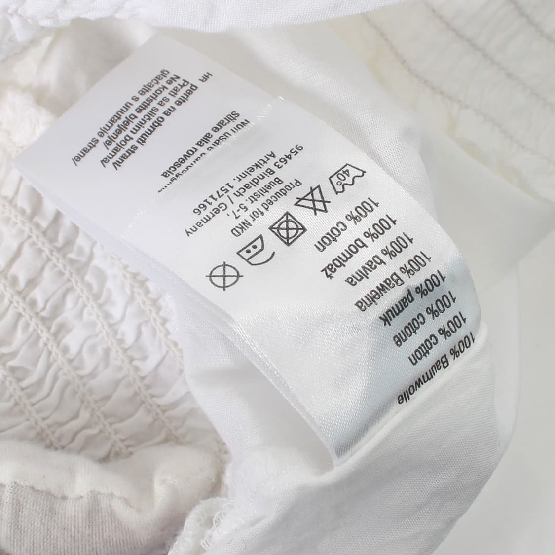 유럽 빈티지 에스닉 자수 코튼 여름 화이트 블라우스 상품이미지7