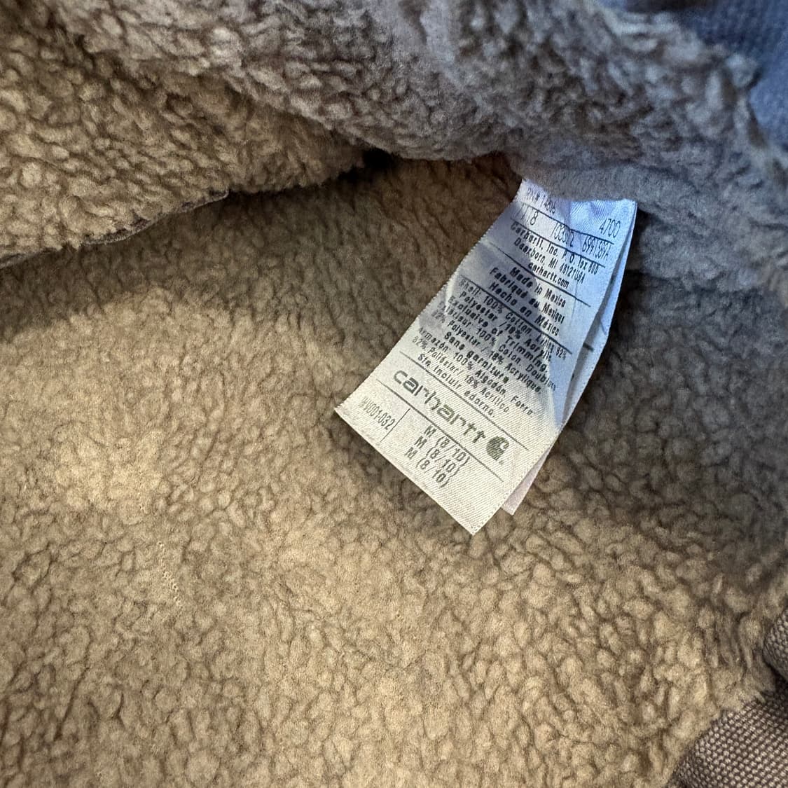 칼하트 정품 라이트퍼플 쉐르파 베스트 자켓 상품이미지7