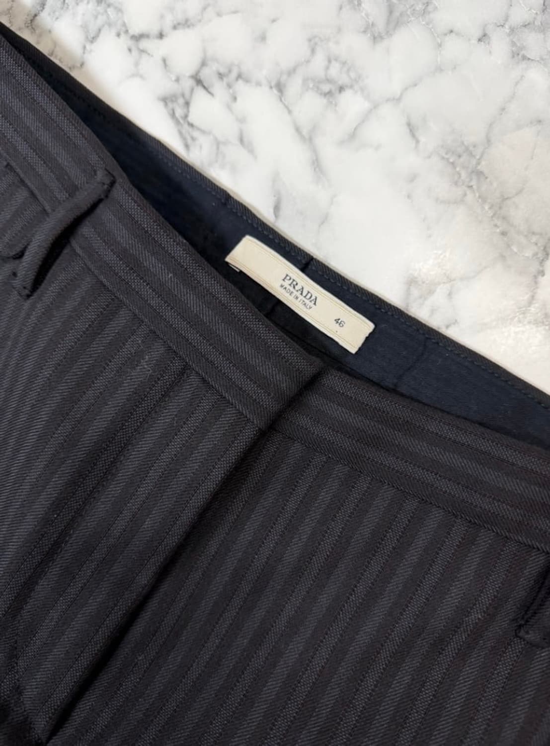 프라다 스트라이프 트라우저 46사이즈 상품이미지1