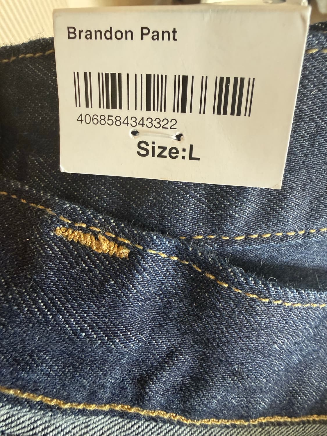 칼하트 브랜든 팬츠 블루 린스드 상품이미지3