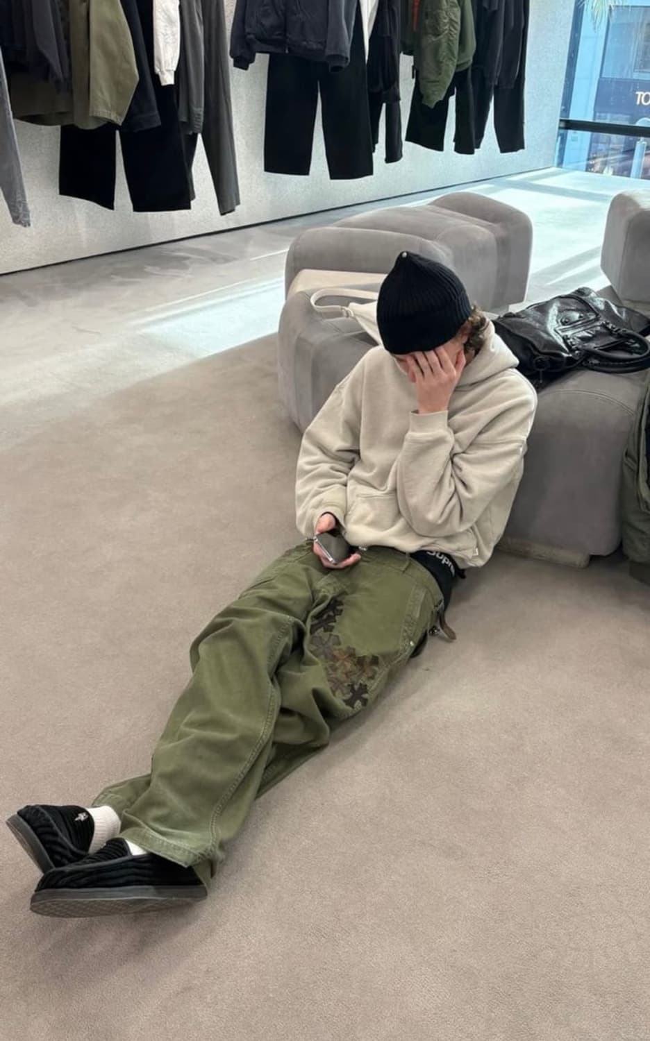 러셀 후드티 탄 색상 상품이미지1