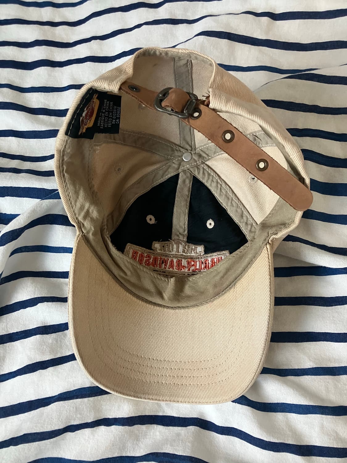 할리데이비슨 크림 캡 / 가죽 스트랩  상품이미지3