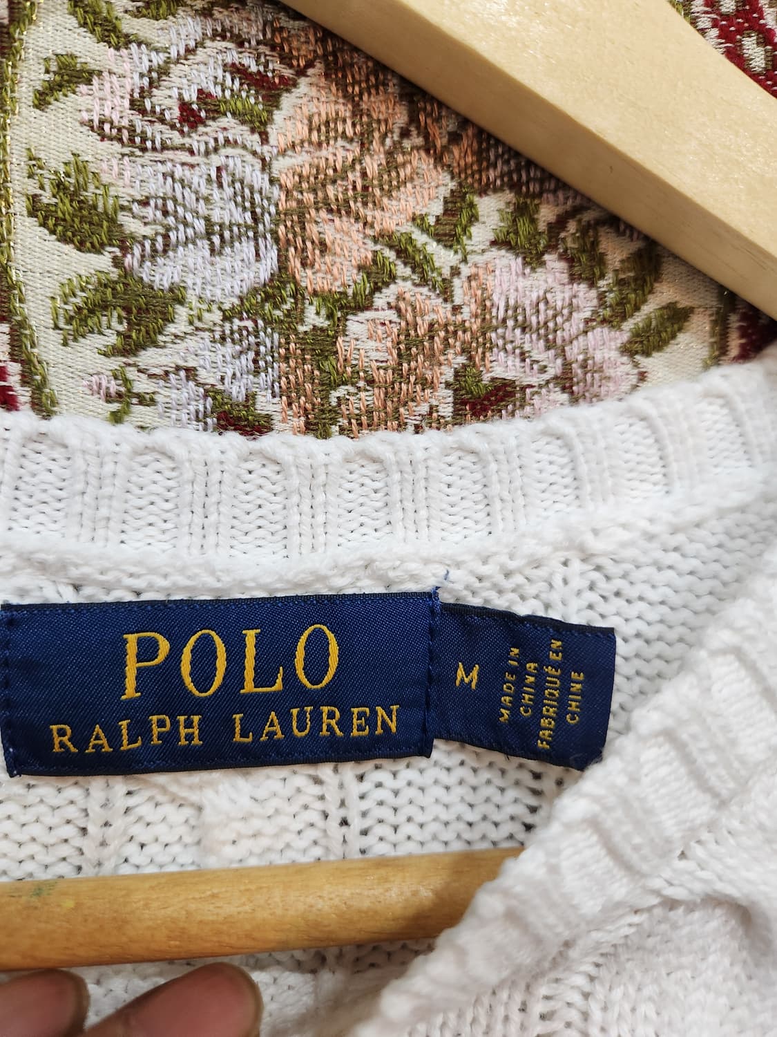 폴로 랄프로렌 화이트 꽈배기 코튼 니트

 상품이미지3