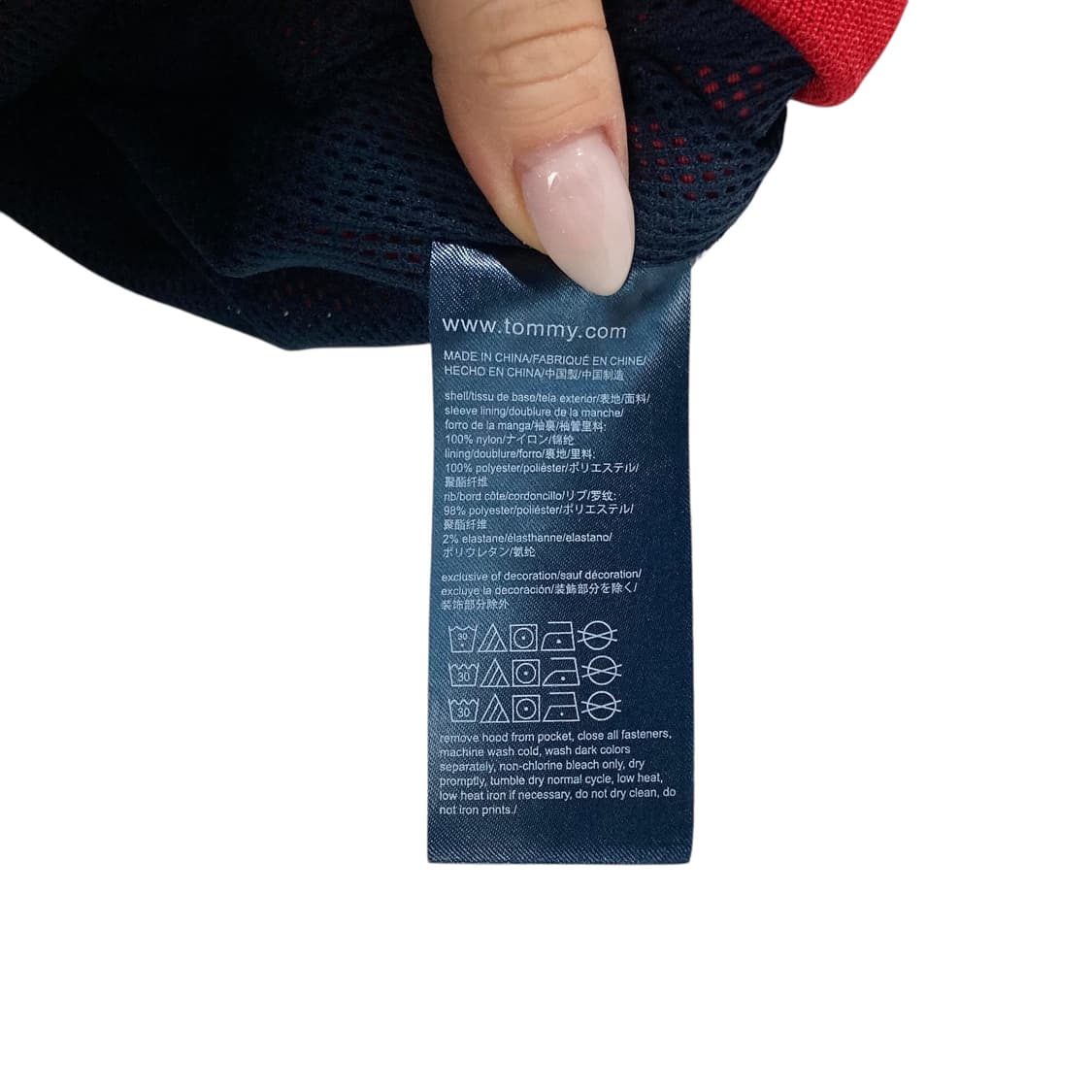 타미힐피거 레드 바람막이 상품이미지4