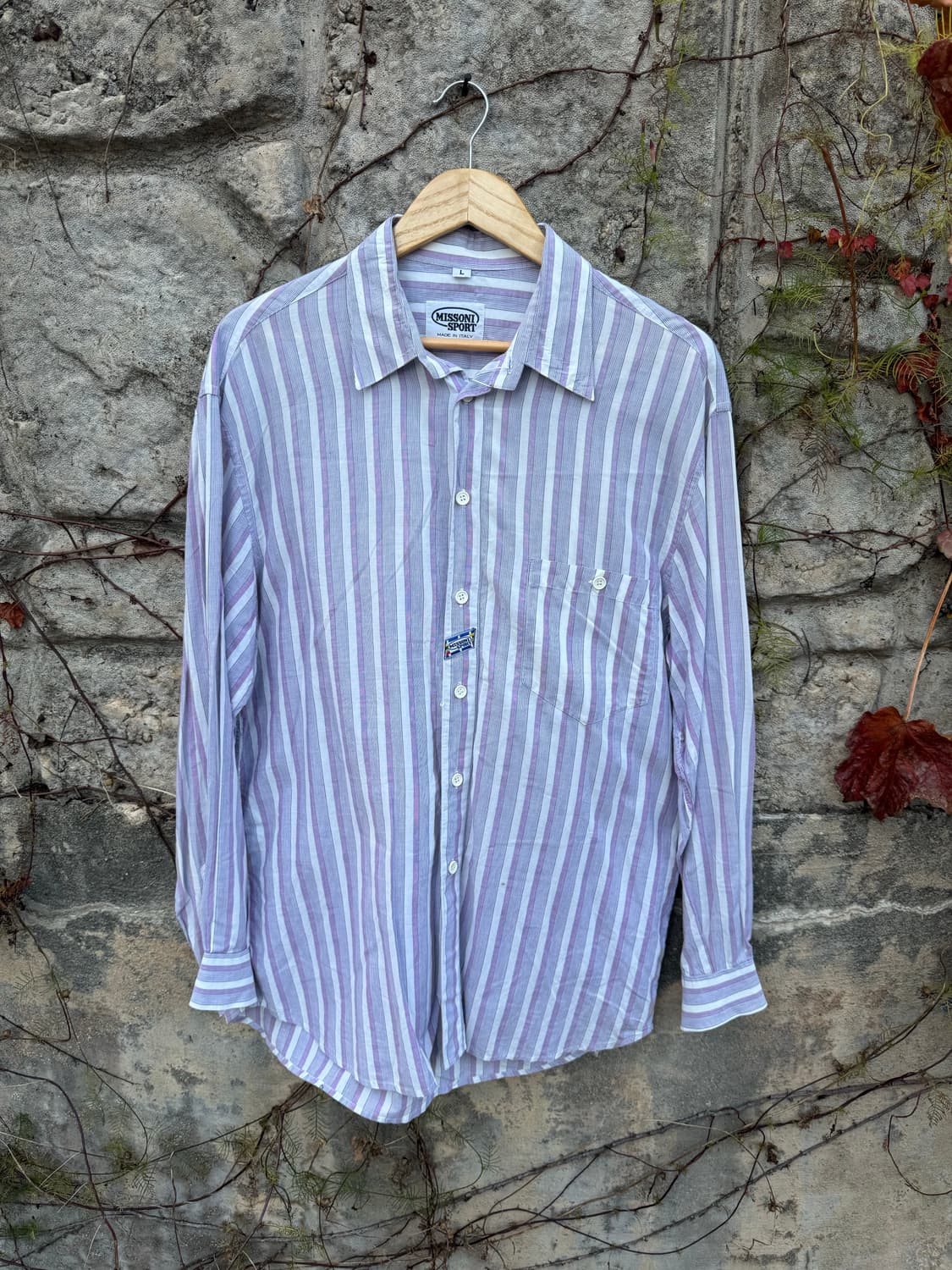 미쏘니 스포츠 made in italy 유럽 빈티지 스트라이프 셔츠 상품이미지1