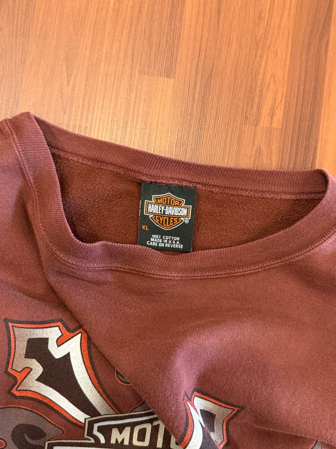 00s Harley-Davidson 할리데이비슨 바앤쉴드 스웻셔츠 USA 상품이미지9