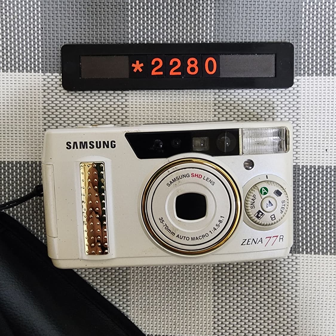 삼성 제나 77R 화이트 필름카메라 파우치포함 상품이미지1