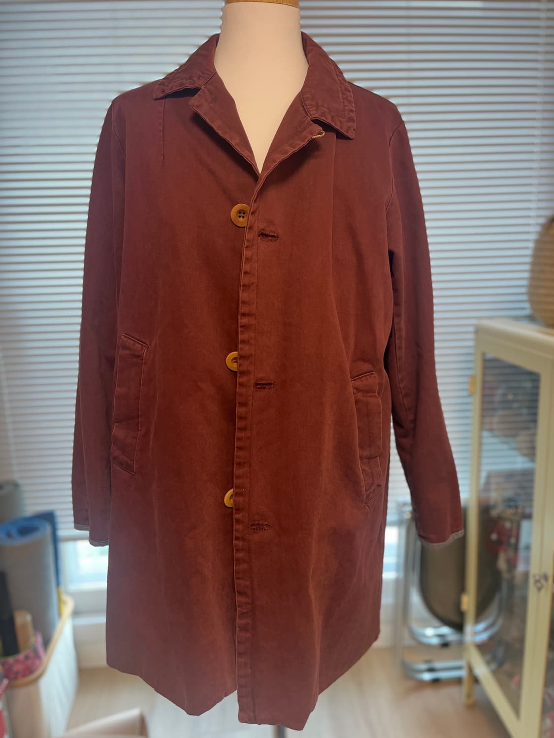 VISVIM 비즈빔 MIES 버건디 코트 3 상품이미지1