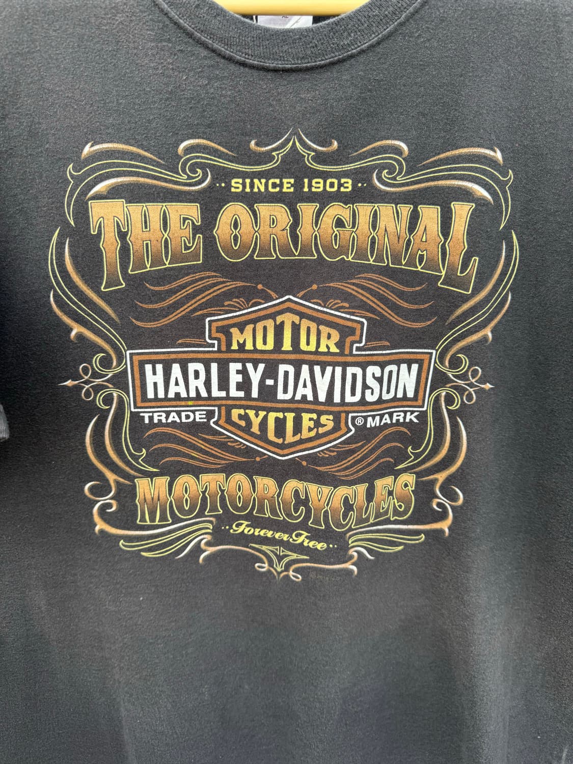 할리데이비슨 빈티지 2010 usa 프린팅 데미지 반팔 티셔츠 상품이미지3