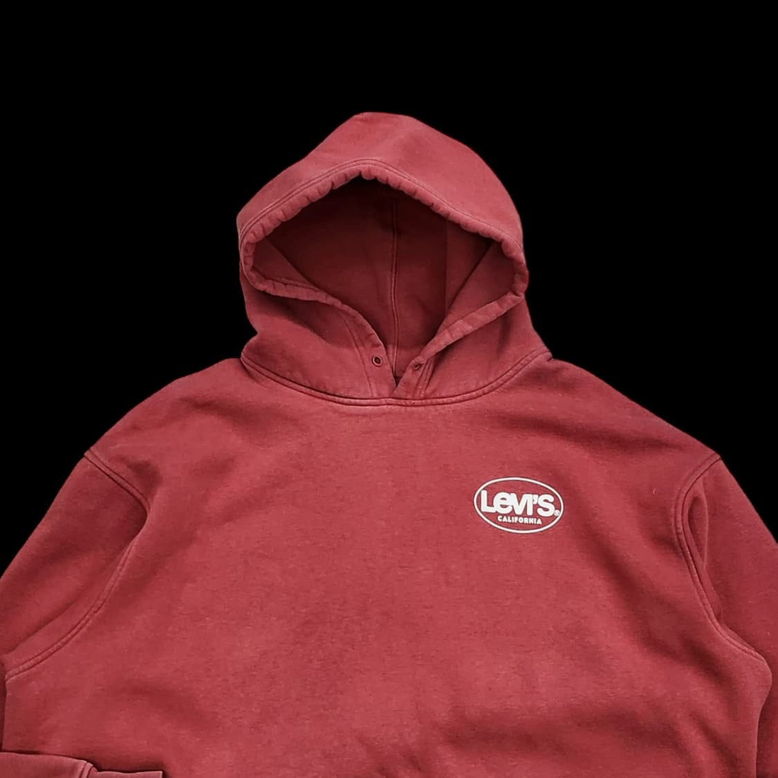 리바이스 빈티지 버건디 후드티 상품이미지3