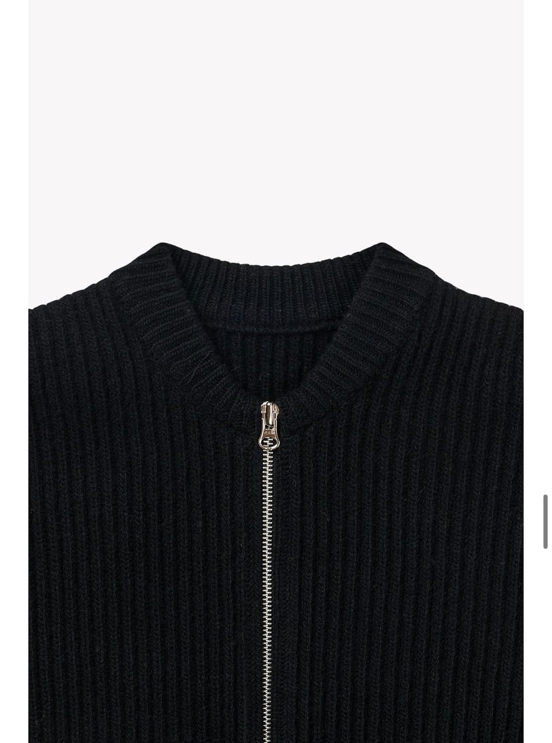 수아마르 칼버 집업 가디건 블랙 상품이미지7