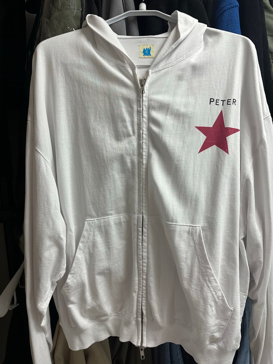 [OS] 마이네임이즈피터 후드집 화이트 상품이미지1