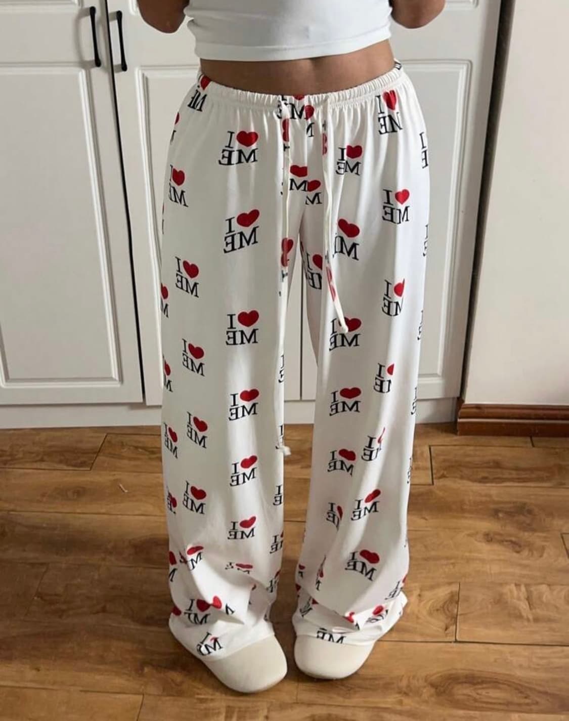 쉬인 프린팅 밴딩 팬츠 상품이미지1