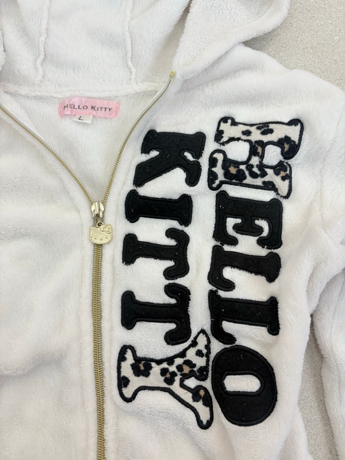 호피 키티 후리스 후드집업 상품이미지3