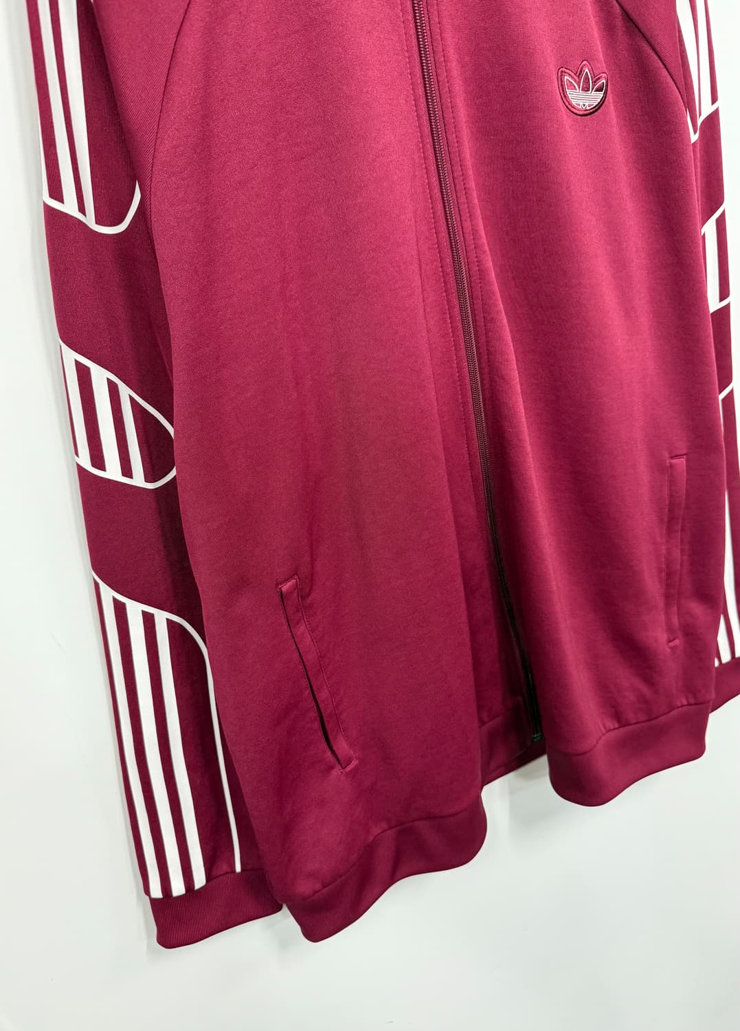 Adidas Burgundy Full Zip Jersey 상품이미지4