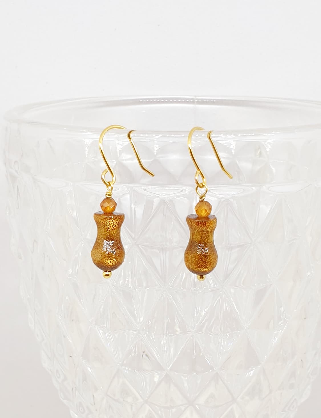 천연 산호 트로피 귀걸이 상품이미지1